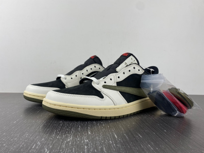 travis scott x air jordan 1 low og olive dz4137-106