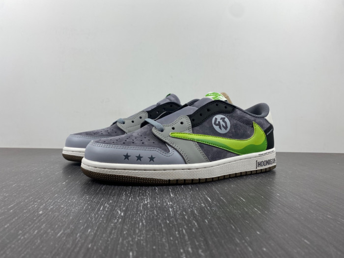 Air Jordan 1 Low Grey and Green cz0790-043