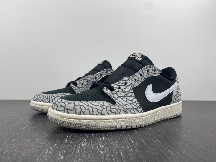 jordan 1 retro low og black cement - cz0790-001