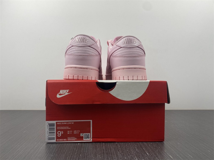 nike dunk low pink (gs) - 921803-601