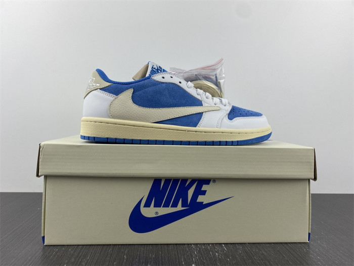 Travis Scott x Air Jordan 1 low Blue white CQ4277-212