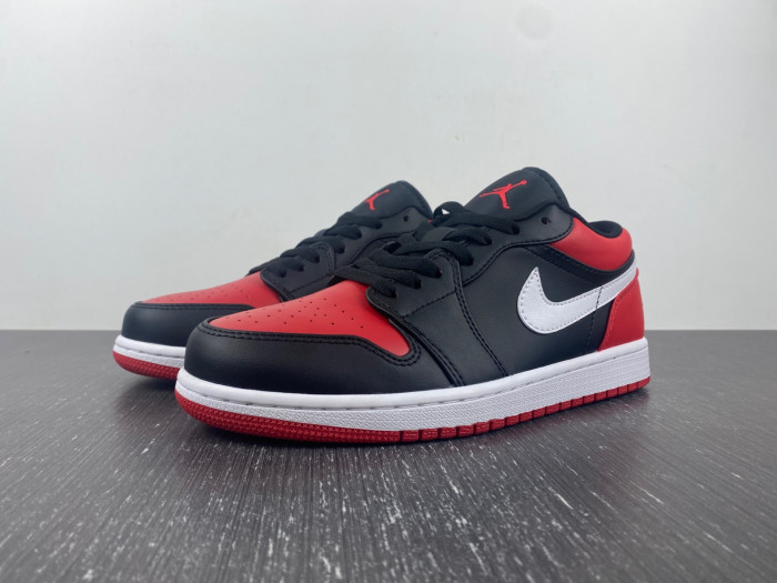 air jordan 1 low "bred toe" 553558-066