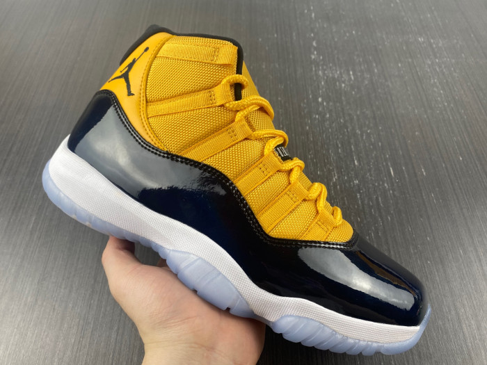 air jordan 11 retro yellow and black ct8012-118