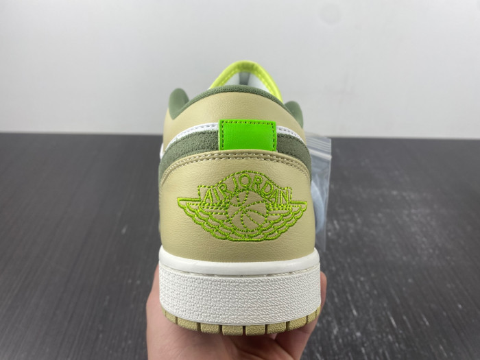 jordan 1 low sail white oil green - fd9906-131