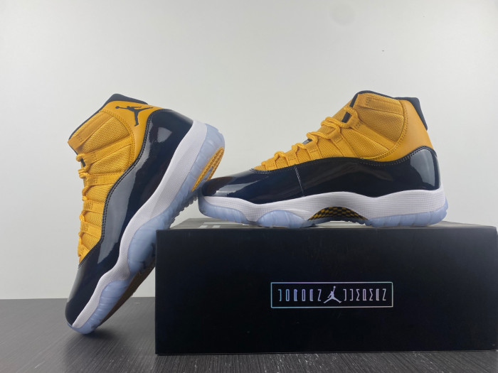 air jordan 11 retro yellow and black ct8012-118