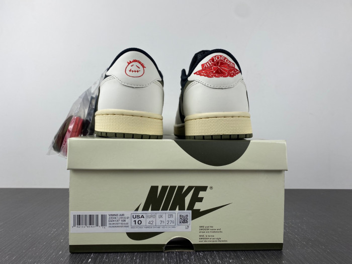 travis scott x air jordan 1 low og olive dz4137-106
