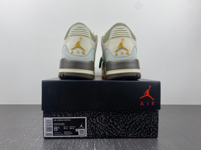jordan 3 retro green and white dx6660-800