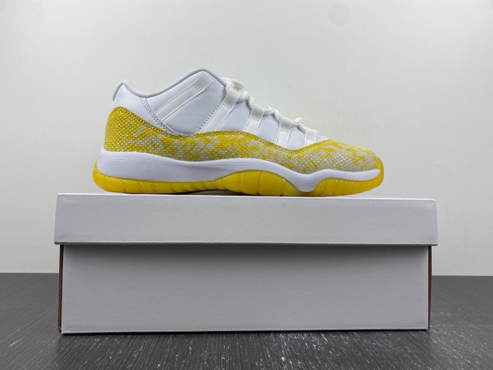 air jordan 11 low wmns “yellow snakeskin” ah7860-107