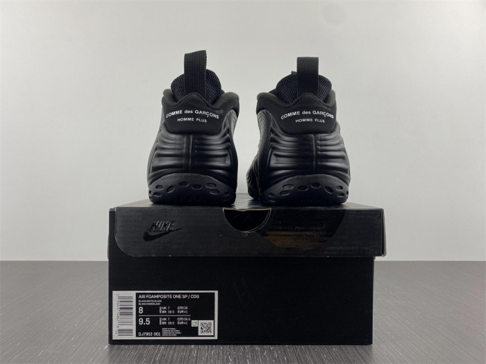 nike air foamposite one comme des garcons homme plus black dj7952-001