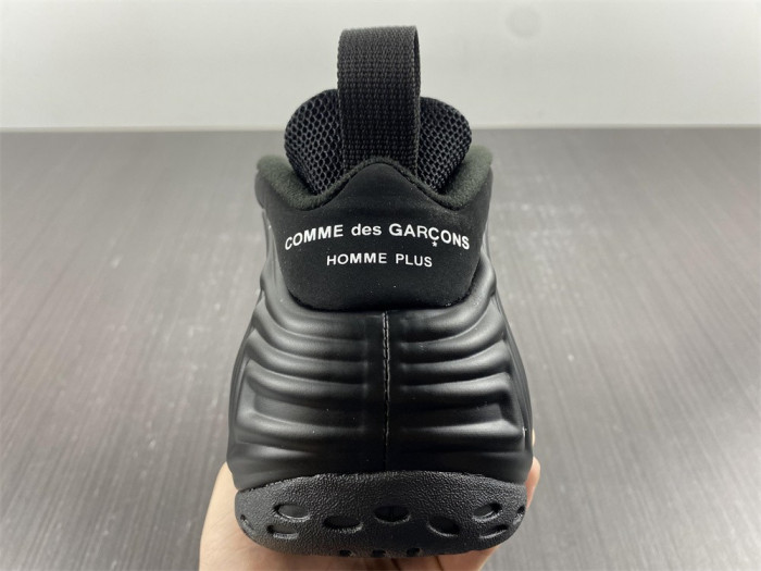 nike air foamposite one comme des garcons homme plus black dj7952-001