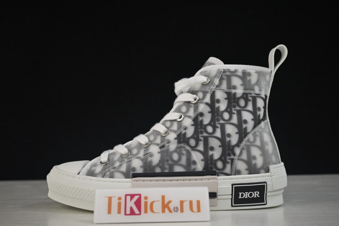 d10r b23 high top logo oblique sneakers