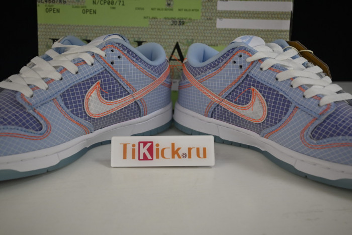 union x nike dunk low blue dj9649-400