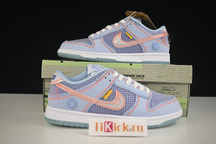 union x nike dunk low blue dj9649-400