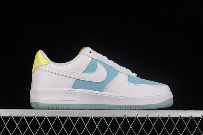 2021 nike air force 1 07 low white light blue aa7687-400