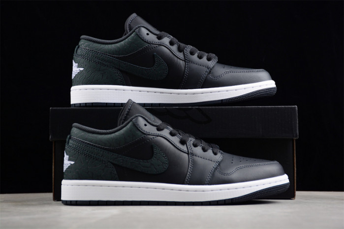 air jordan 1 low "black elephant" fb9907-001