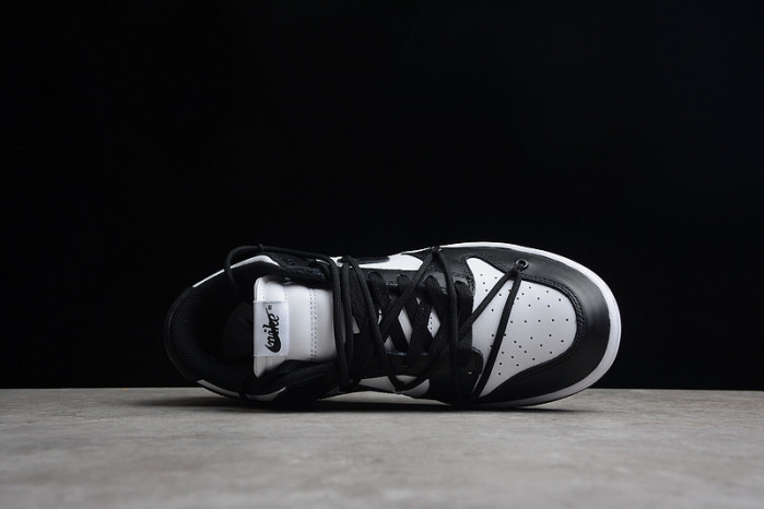nike dunk low lthr black white ct0856-103