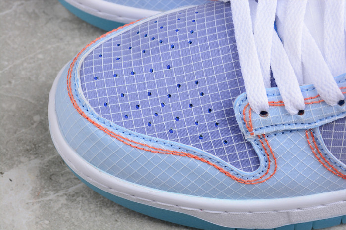 union x nike dunk low blue dj9649-400