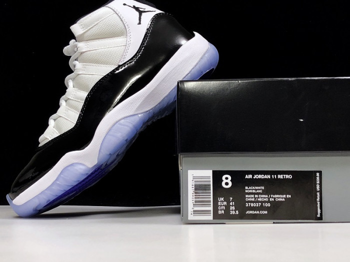 air jordan 11 retro "concord 2018 378037 100