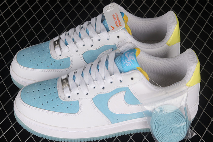2021 nike air force 1 07 low white light blue aa7687-400