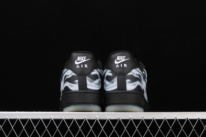 nike air force 1 low black skeleton halloween (2019) bq7541-001