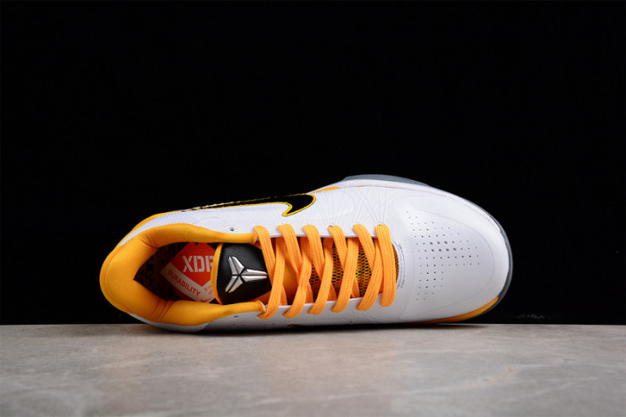 nike zoom kobe v summite white black yellow 386430-104