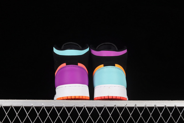 air jordan 1 mid multi-color (gs) 554725-083