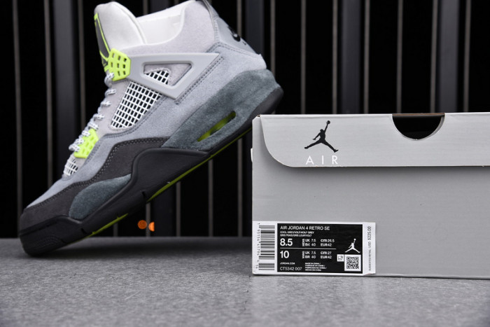 air jordan 4 retro se neon ct5342-007