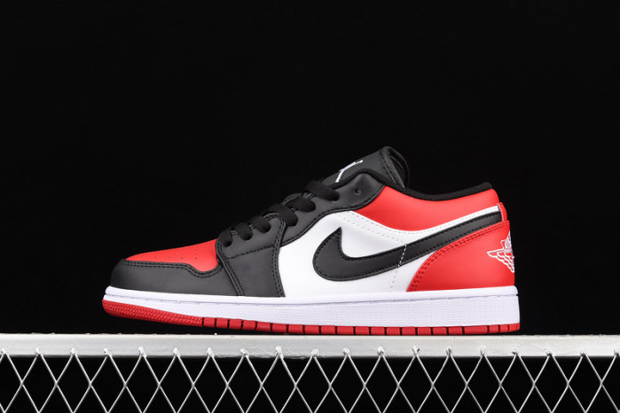 air jordan 1 low bred toe - 553558-612