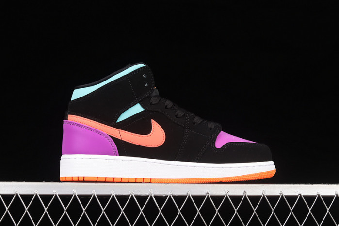 air jordan 1 mid multi-color (gs) 554725-083