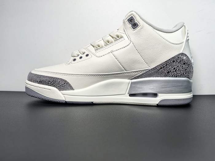 Air Jordan 3 Retro ''Sail Metallic Silver'' CK9246-100