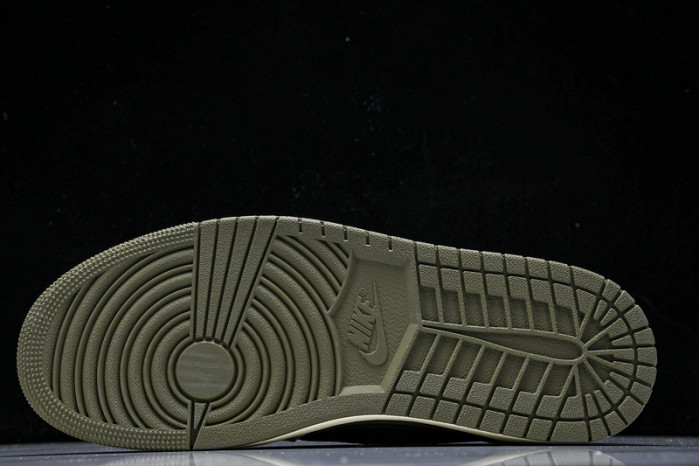 travis scott x air jordan 1 low og “medium olive” dm7866-200