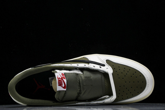 travis scott x air jordan 1 low og “medium olive” dm7866-200