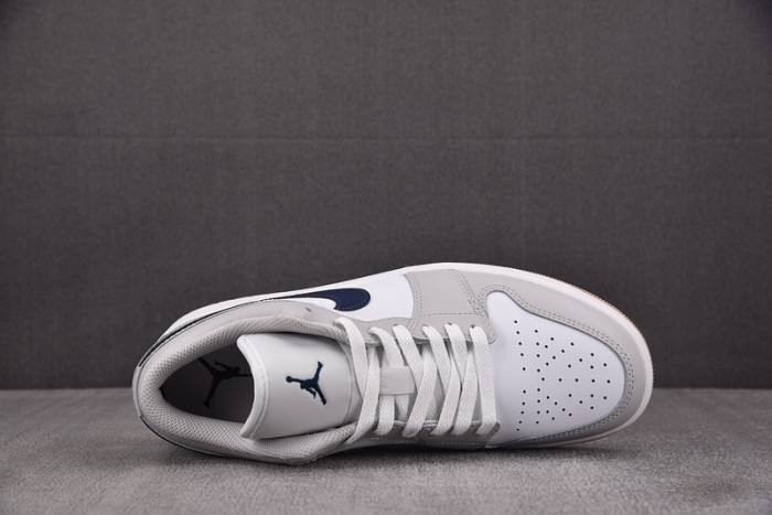 Air Jordan 1 Low Midnight Navy Neutral Grey 553558-146