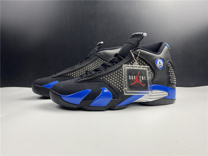 SUPREME X AIR JORDAN 14 RETRO SP ''BLACK VARSITY ROYAL'' BV7630-004