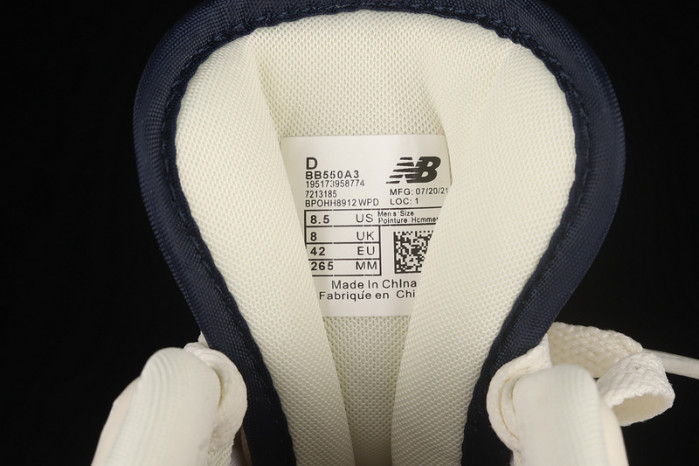 new balance 550 aime leon dore white navy red bb550a3