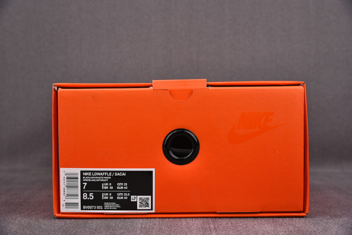 sacai nike ldwaffle black anthracite white bv0073-001
