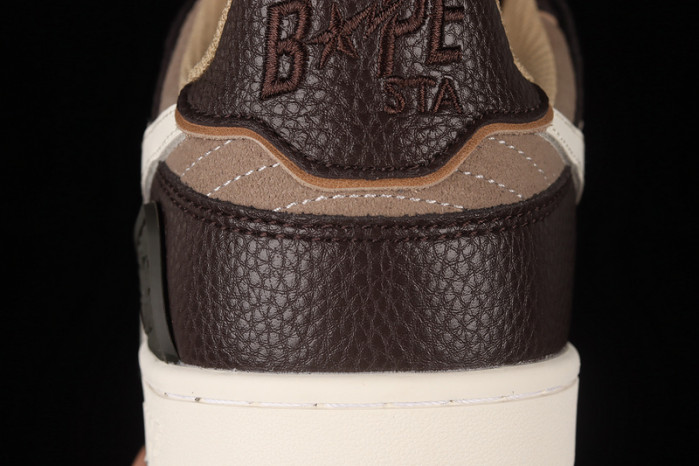 bape sta sk8 to nigo brown/dark brown/white h80191013