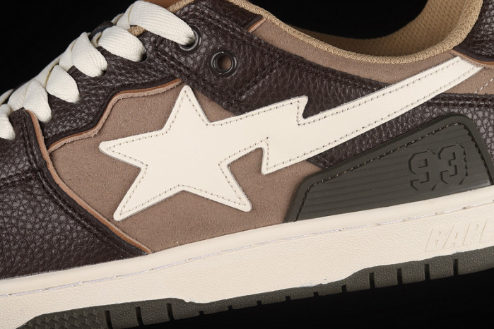 bape sta sk8 to nigo brown/dark brown/white h80191013