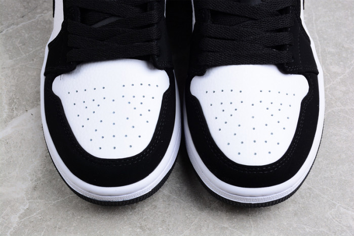jordan 1 retro low black gym white - 552780-018