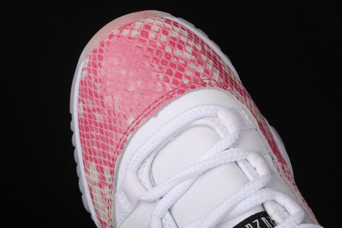 jordan 11 retro low pink snakeskin ah7860-106