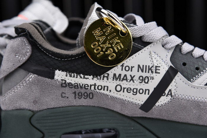 off -white nike air max 90 grey aa7293-002