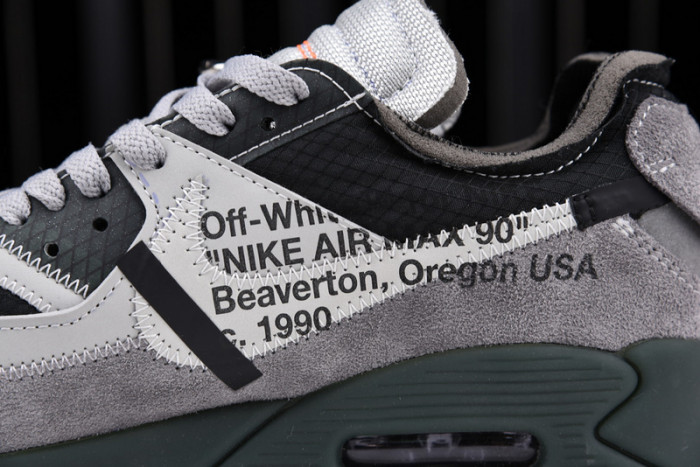 off -white nike air max 90 grey aa7293-002
