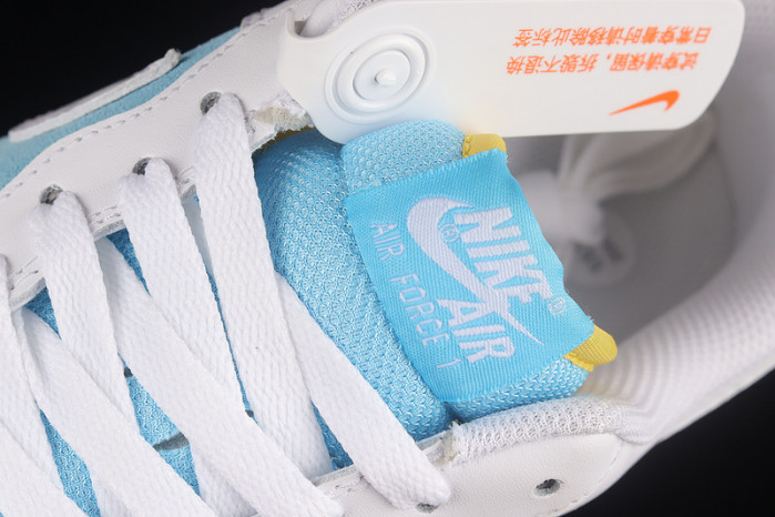 2021 nike air force 1 07 low white light blue aa7687-400