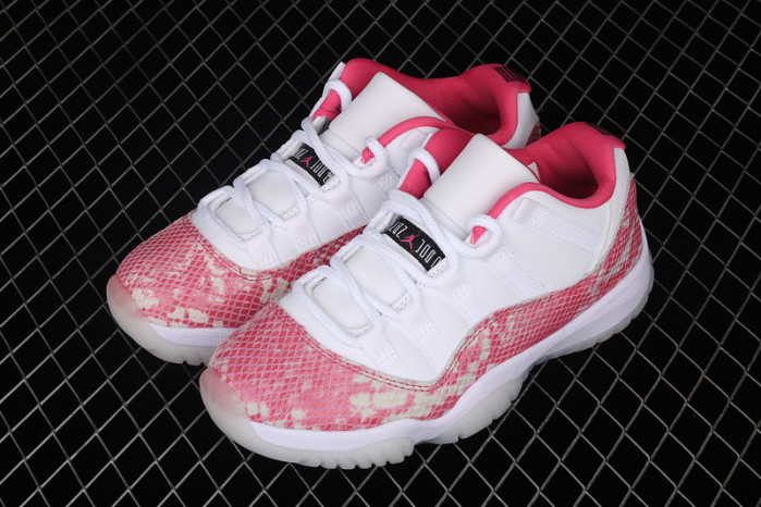 jordan 11 retro low pink snakeskin ah7860-106