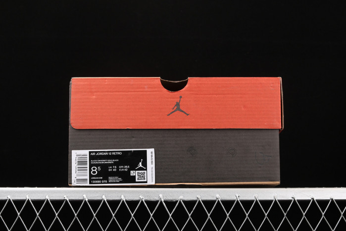 air jordan 12 retro black university gold 130690-070